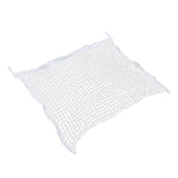 Hay Net Bag PE Woven Rope Mesh Hole Bag Horses Slow Feeder Forage Storage Pouch White 120x90cm / 47.2x35.4in - Close-Up Angle