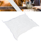 Hay Net Bag PE Woven Rope Mesh Hole Bag Horses Slow Feeder Forage Storage Pouch White 120x90cm / 47.2x35.4in