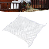 Hay Net Bag PE Woven Rope Mesh Hole Bag Horses Slow Feeder Forage Storage Pouch White 120x90cm / 47.2x35.4in - Extra Image