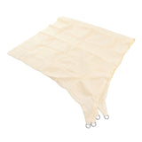 Sun Shade Sail Waterproof Polyester UV Block Canopy with Stainless Steel D Ring for Garden Swimming Pool 9.8x9.8ft - Front View