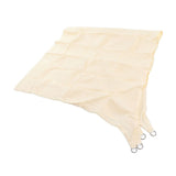 Sun Shade Sail Waterproof Polyester UV Block Canopy with Stainless Steel D Ring for Garden Swimming Pool 9.8x9.8ft