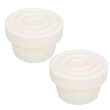 2 Pcs Pool Ladder Bumpers Ladder Tubing Inside End Plug Caps Swimming Pool Accessory Supplies S 5.7x5.7x3.7cm