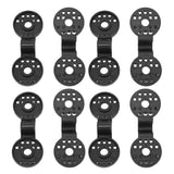 20 Pcs Shade Cloth Lock Grip PP Net Fence Fabric Fixing Clamp for Insect Garden Agricultural Nets - Rear View