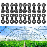 20 Pcs Shade Cloth Lock Grip PP Net Fence Fabric Fixing Clamp for Insect Garden Agricultural Nets