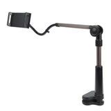 Tablet Clamp Holder Desk Mount Stable Flexible 360 Degree Rotation Universal Phone Clamp Bracket - Side View