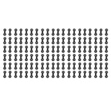 100pcs Shade Cloth Plastic Clips Round Fixing Clips for Greenhouse Outdoor Garden Anti Bird Netting Agricultural Sunshade Black