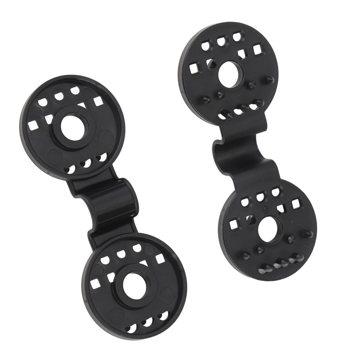 100pcs Shade Cloth Plastic Clips Round Fixing Clips for Greenhouse Outdoor Garden Anti Bird Netting Agricultural Sunshade Black