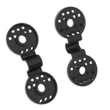 100pcs Shade Cloth Plastic Clips Round Fixing Clips for Greenhouse Outdoor Garden Anti Bird Netting Agricultural Sunshade Black - Front View