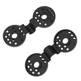 100pcs Shade Cloth Plastic Clips Round Fixing Clips for Greenhouse Outdoor Garden Anti Bird Netting Agricultural Sunshade Black - Side View
