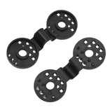 100pcs Shade Cloth Plastic Clips Round Fixing Clips for Greenhouse Outdoor Garden Anti Bird Netting Agricultural Sunshade Black - 45-Degree Angle
