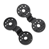 100pcs Shade Cloth Plastic Clips Round Fixing Clips for Greenhouse Outdoor Garden Anti Bird Netting Agricultural Sunshade Black - Close-Up Angle