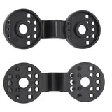100pcs Shade Cloth Plastic Clips Round Fixing Clips for Greenhouse Outdoor Garden Anti Bird Netting Agricultural Sunshade Black - Low Angle