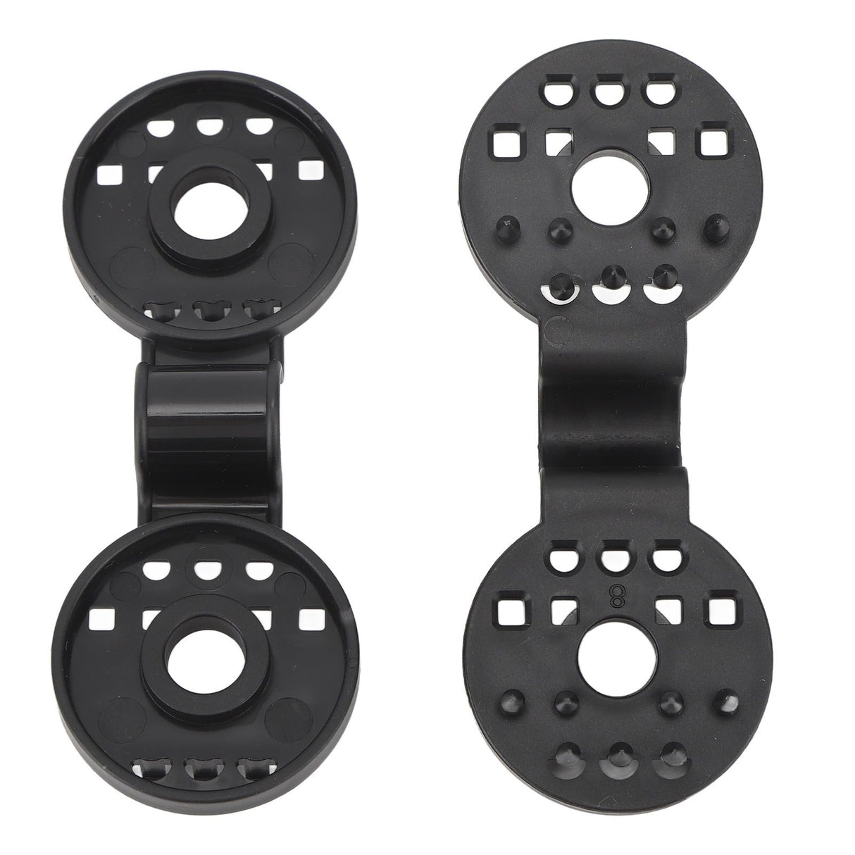 100pcs Shade Cloth Plastic Clips Round Fixing Clips for Greenhouse Outdoor Garden Anti Bird Netting Agricultural Sunshade Black