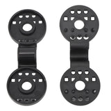 100pcs Shade Cloth Plastic Clips Round Fixing Clips for Greenhouse Outdoor Garden Anti Bird Netting Agricultural Sunshade Black - Extra Image