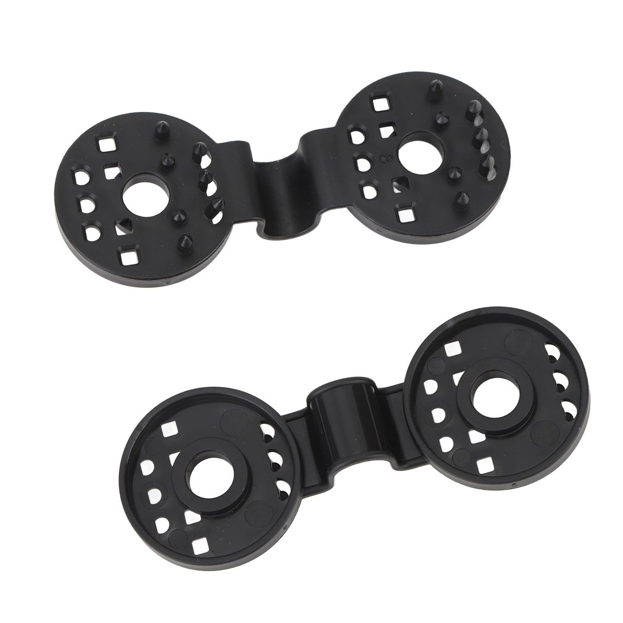 100pcs Shade Cloth Plastic Clips Round Fixing Clips for Greenhouse Outdoor Garden Anti Bird Netting Agricultural Sunshade Black