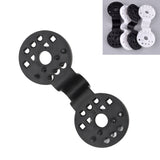 100pcs Shade Cloth Plastic Clips Round Fixing Clips for Greenhouse Outdoor Garden Anti Bird Netting Agricultural Sunshade Black
