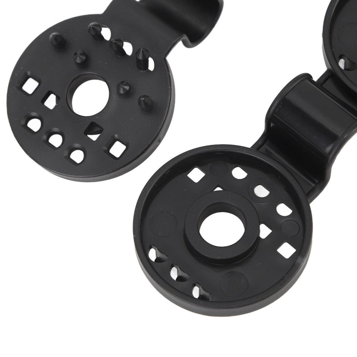 100pcs Shade Cloth Plastic Clips Round Fixing Clips for Greenhouse Outdoor Garden Anti Bird Netting Agricultural Sunshade Black