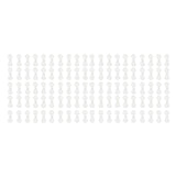 100pcs Shade Cloth Plastic Clips Round Fixing Clips for Greenhouse Outdoor Garden Anti Bird Netting Agricultural Sunshade White