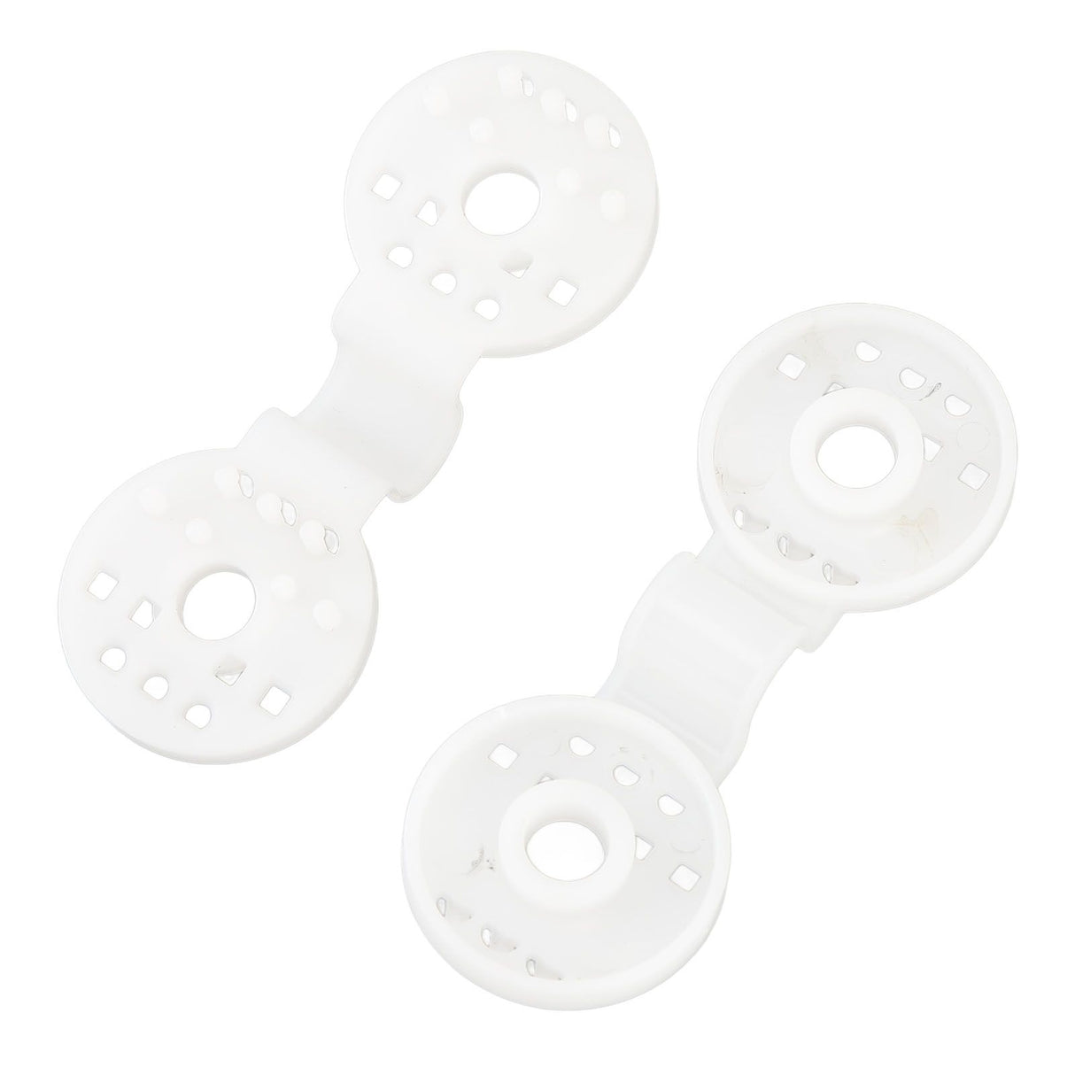 100pcs Shade Cloth Plastic Clips Round Fixing Clips for Greenhouse Outdoor Garden Anti Bird Netting Agricultural Sunshade White
