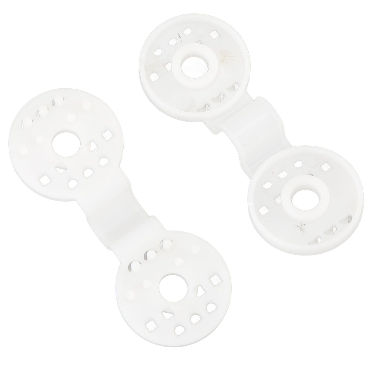 100pcs Shade Cloth Plastic Clips Round Fixing Clips for Greenhouse Outdoor Garden Anti Bird Netting Agricultural Sunshade White