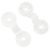 100pcs Shade Cloth Plastic Clips Round Fixing Clips for Greenhouse Outdoor Garden Anti Bird Netting Agricultural Sunshade White - 45-Degree Angle