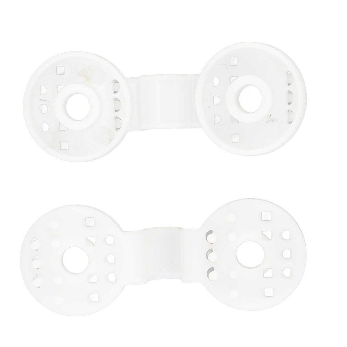 100pcs Shade Cloth Plastic Clips Round Fixing Clips for Greenhouse Outdoor Garden Anti Bird Netting Agricultural Sunshade White