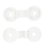 100pcs Shade Cloth Plastic Clips Round Fixing Clips for Greenhouse Outdoor Garden Anti Bird Netting Agricultural Sunshade White