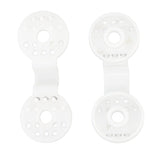 100pcs Shade Cloth Plastic Clips Round Fixing Clips for Greenhouse Outdoor Garden Anti Bird Netting Agricultural Sunshade White - Low Angle