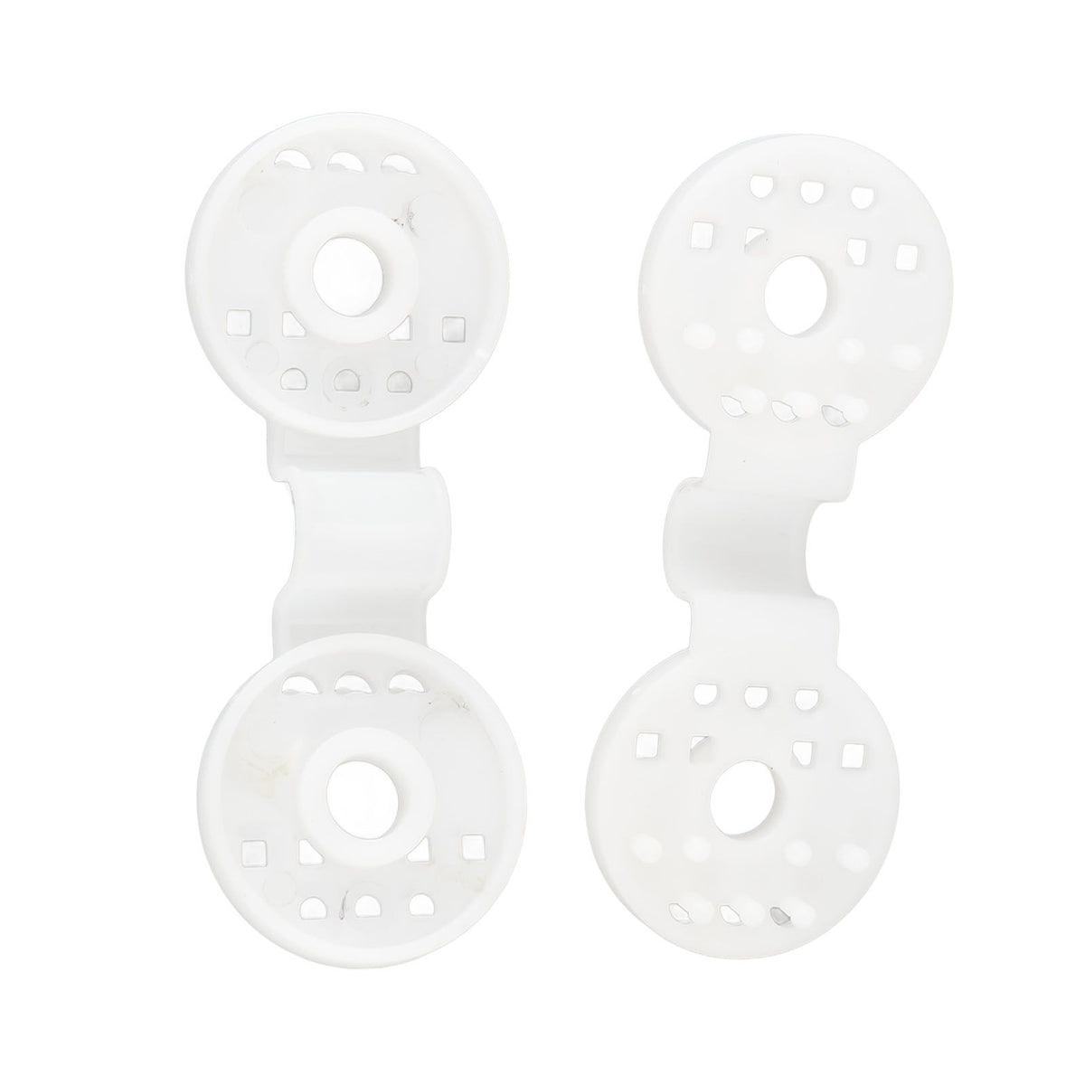 100pcs Shade Cloth Plastic Clips Round Fixing Clips for Greenhouse Outdoor Garden Anti Bird Netting Agricultural Sunshade White