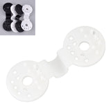 100pcs Shade Cloth Plastic Clips Round Fixing Clips for Greenhouse Outdoor Garden Anti Bird Netting Agricultural Sunshade White - Extra Image