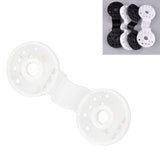 100pcs Shade Cloth Plastic Clips Round Fixing Clips for Greenhouse Outdoor Garden Anti Bird Netting Agricultural Sunshade White - Extra Image