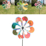Wind Spinner Garden Yard Decoration Cartoon Outdoor Pinwheel Windmill Toy for Kid Diameter 30cm Rod 45cm Height 60cm