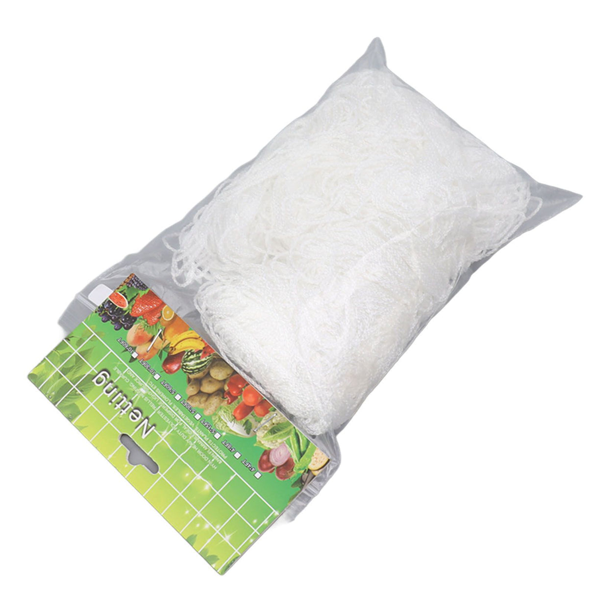 White Garden Plant Trellis Polyester Netting Fruits Vegetables Plants Trellis Net Multi Layer Climbing Plants Trellis Net for Home Yard Farm 5x30FT