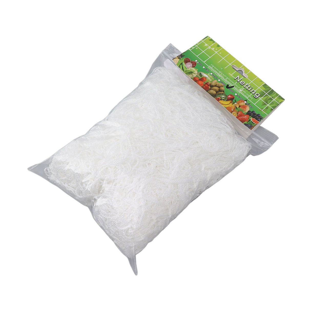 White Garden Plant Trellis Polyester Netting Fruits Vegetables Plants Trellis Net Multi Layer Climbing Plants Trellis Net for Home Yard Farm 5x60FT