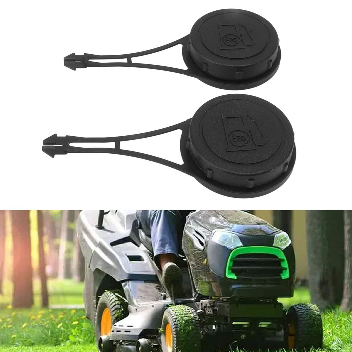 2PCS 799585 Gas Cap ABS 799684 Gas Cap for 550E 550EX 625E 675EX 725EX Professional Series 7.75‑8.75 Engines