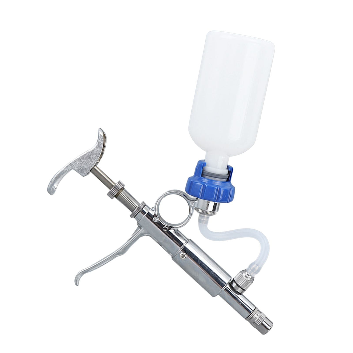 Adjustable Continuous Injection Syringe Stainless Steel Plastic Animal Syringe 5ml Detachable Animal Syringe for Home Farm