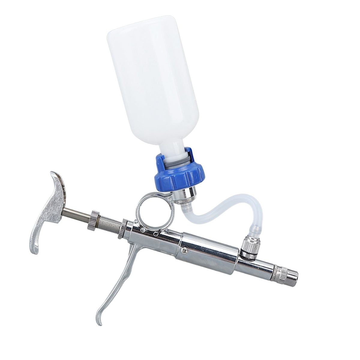 Adjustable Continuous Injection Syringe Stainless Steel Plastic Animal Syringe 5ml Detachable Animal Syringe for Home Farm