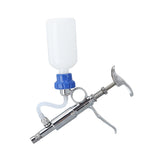 Adjustable Continuous Injection Syringe Stainless Steel Plastic Animal Syringe 5ml Detachable Animal Syringe for Home Farm - Close-Up Angle