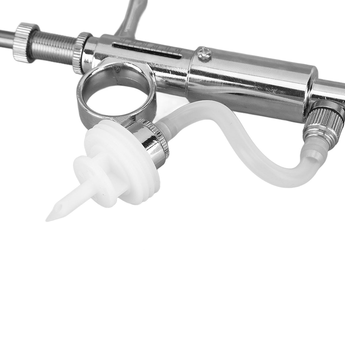 Adjustable Continuous Injection Syringe Stainless Steel Plastic Animal Syringe 5ml Detachable Animal Syringe for Home Farm