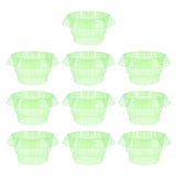 10pcs Green Garden Cloches Plastic Plant Round Cover Reusable Plant Seed Humidity Domes for Home Garden Yard Greenhouse