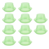 10pcs Green Garden Cloches Plastic Plant Round Cover Reusable Plant Seed Humidity Domes for Home Garden Yard Greenhouse