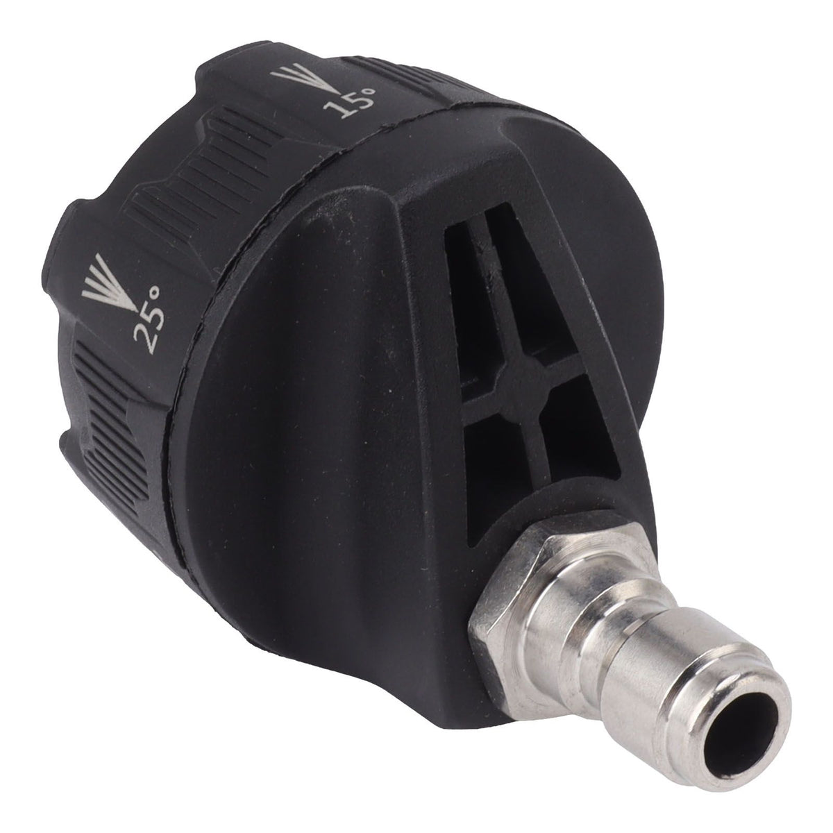 Pressure Washer Spray Nozzle 6 in 1 Multifunctional Adjustable Nozzle 1/4 Plug Interface Connect Tip Black