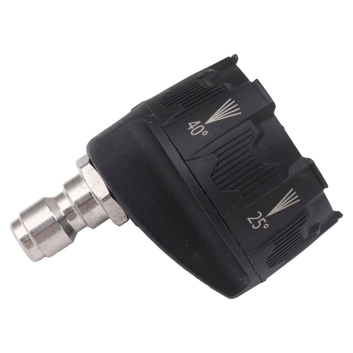 Pressure Washer Spray Nozzle 6 in 1 Multifunctional Adjustable Nozzle 1/4 Plug Interface Connect Tip Black