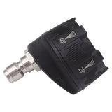 Pressure Washer Spray Nozzle 6 in 1 Multifunctional Adjustable Nozzle 1/4 Plug Interface Connect Tip Black
