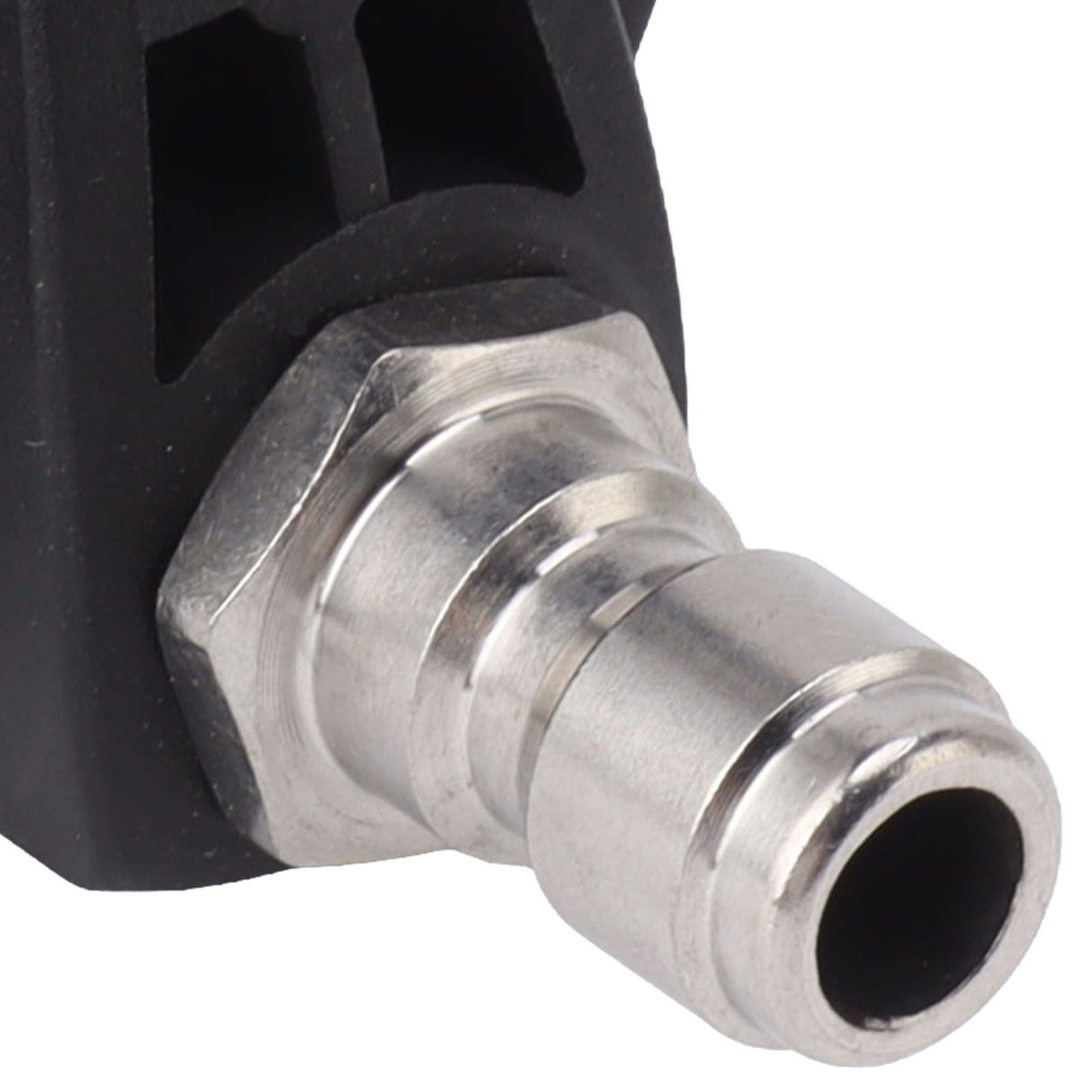 Pressure Washer Spray Nozzle 6 in 1 Multifunctional Adjustable Nozzle 1/4 Plug Interface Connect Tip Black