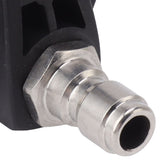 Pressure Washer Spray Nozzle 6 in 1 Multifunctional Adjustable Nozzle 1/4 Plug Interface Connect Tip Black - Extra Image