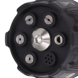 Pressure Washer Spray Nozzle 6 in 1 Multifunctional Adjustable Nozzle 1/4 Plug Interface Connect Tip Black - Extra Image