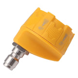 Pressure Washer Spray Nozzle 6 in 1 Multifunctional Adjustable Nozzle 1/4 Plug Interface Connect Tip Yellow