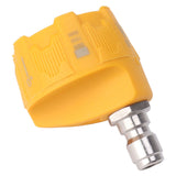 Pressure Washer Spray Nozzle 6 in 1 Multifunctional Adjustable Nozzle 1/4 Plug Interface Connect Tip Yellow