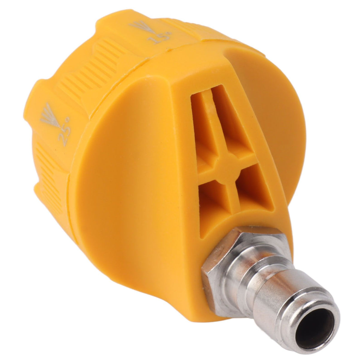Pressure Washer Spray Nozzle 6 in 1 Multifunctional Adjustable Nozzle 1/4 Plug Interface Connect Tip Yellow